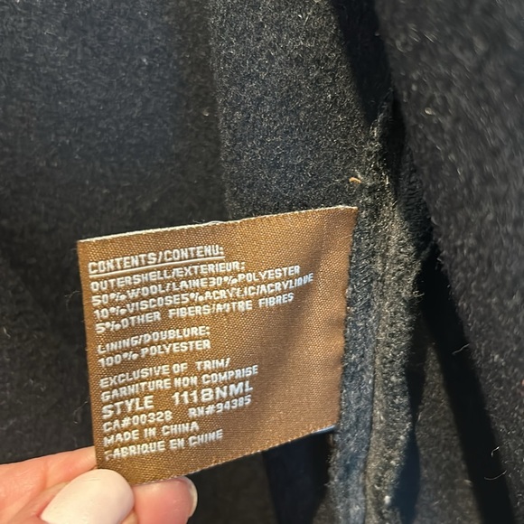 Melanie Lyne Wool Blend Open Cardigan Sweater black and grey Women size M - Picture 12 of 13